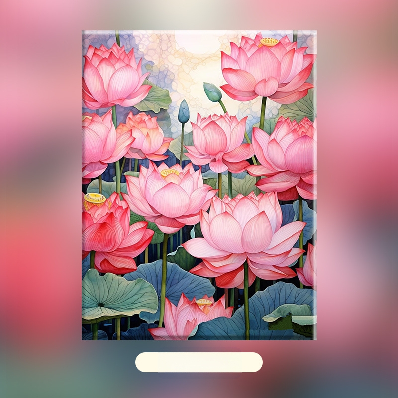 Cvjetni klastri – DIY digitalna uljna slika, ručno oslikani cvjetni motiv, akrilno punjenje, bez okvira, moderni minimalistički stil