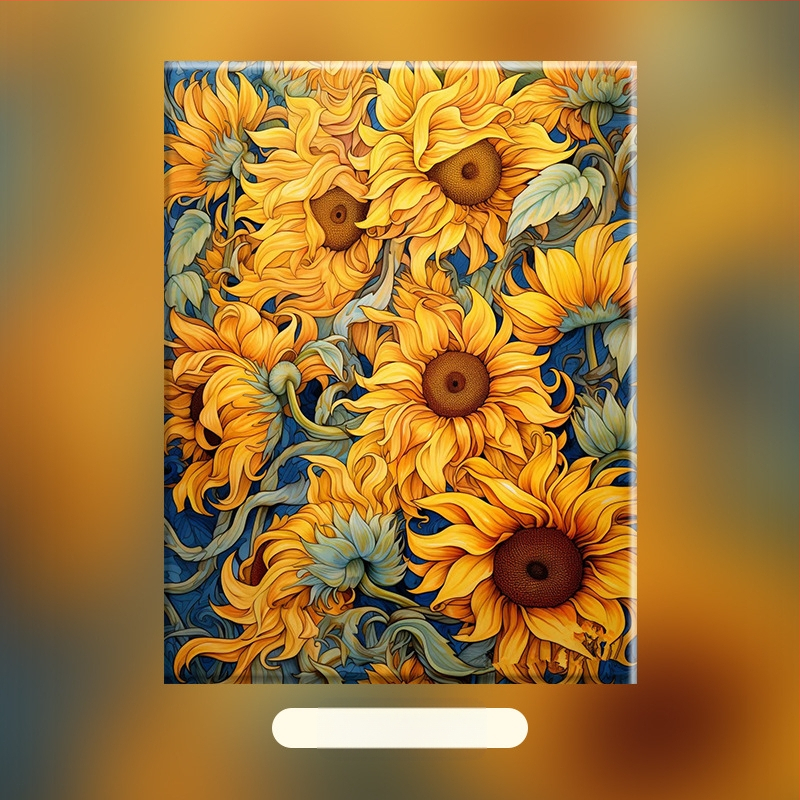 Cvjetni klastri – DIY digitalna uljna slika, ručno oslikani cvjetni motiv, akrilno punjenje, bez okvira, moderni minimalistički stil