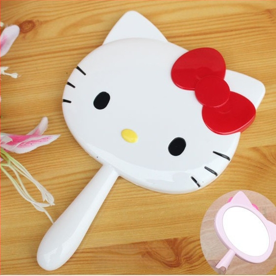 Alina настолно двойно огледало за грим със ABS рамка, сребърно огледало, за баня, без електричество