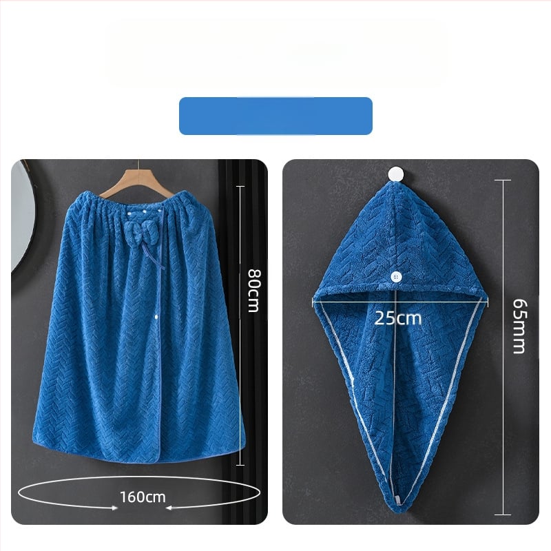 Nēsājamais vannas dvieļu halāts pieaugušām sievietēm, korāla samts, 505/680 g, Princeses sērija, ziemas versija