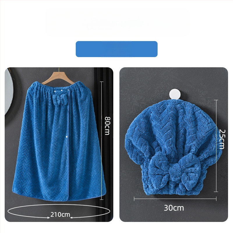 Nēsājamais vannas dvieļu halāts pieaugušām sievietēm, korāla samts, 505/680 g, Princeses sērija, ziemas versija