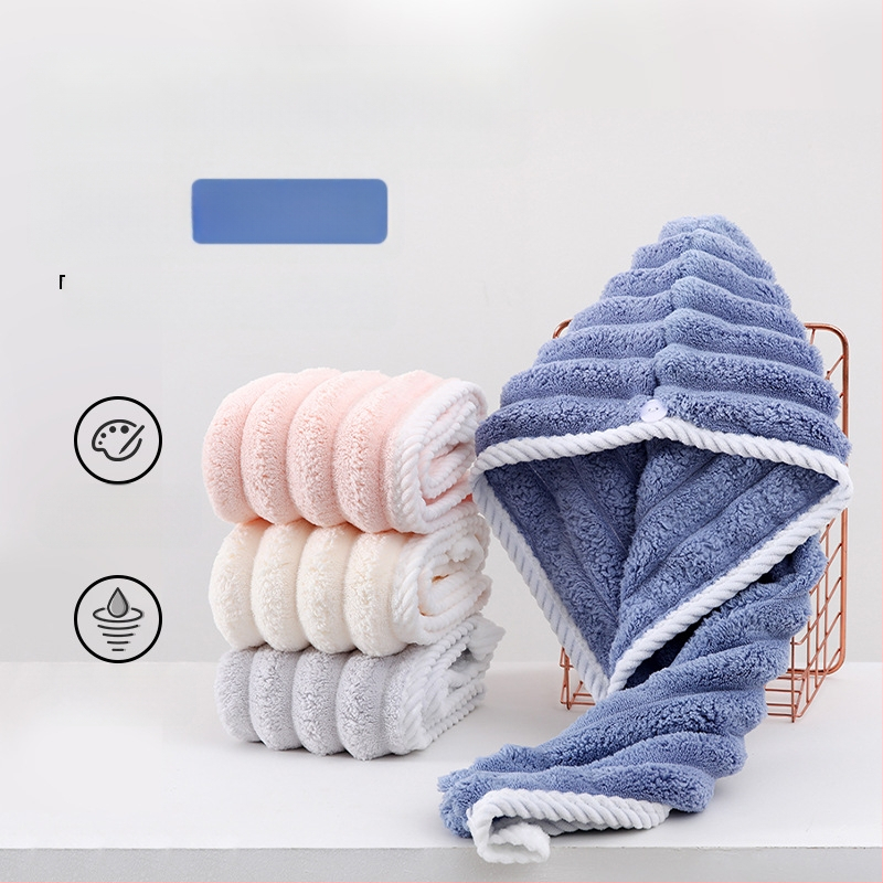 Corner Rabbit sievietēm — korālā flīisa matu cepure, bieza absorbējoša turbāna matu žāvēšanai, 21 pavedienu, 80–99 g, šuvums