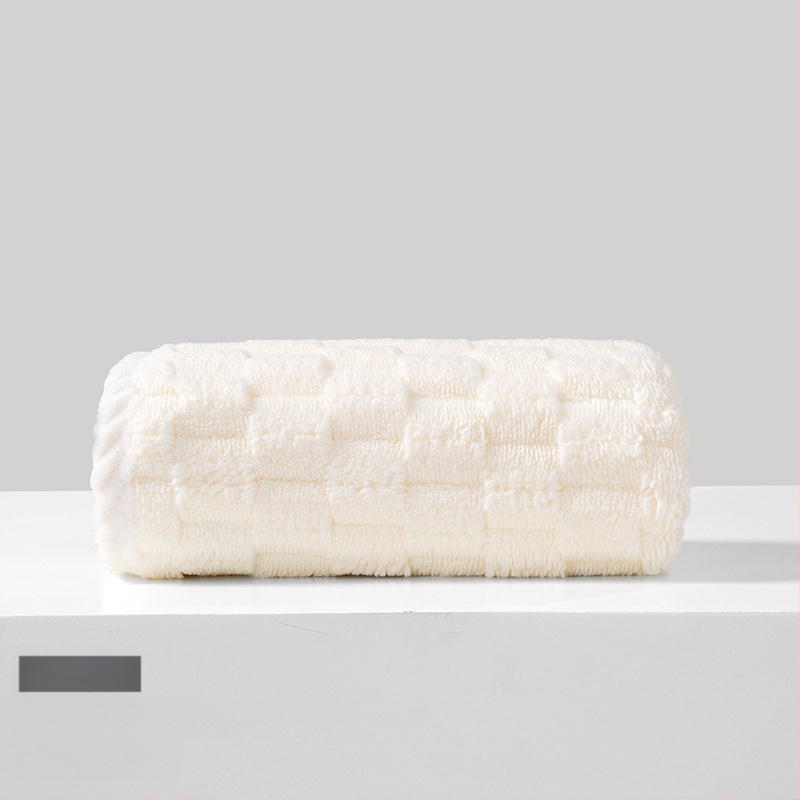 Koralinio fliso rankšluostis suaugusiems ir vaikams, veido rankšluostį veidui ir kūnui, sugeria, su siūlėmis prie kraštų, 150D, 80–100 g