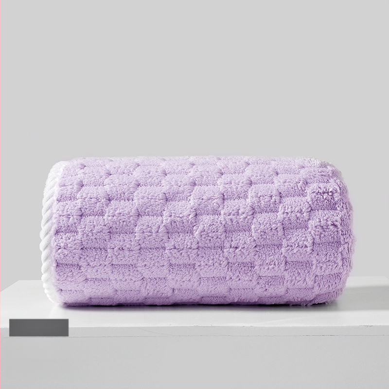 Koralinio fliso rankšluostis suaugusiems ir vaikams, veido rankšluostį veidui ir kūnui, sugeria, su siūlėmis prie kraštų, 150D, 80–100 g