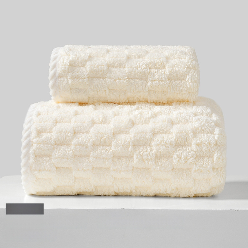 Koralinio fliso rankšluostis suaugusiems ir vaikams, veido rankšluostį veidui ir kūnui, sugeria, su siūlėmis prie kraštų, 150D, 80–100 g