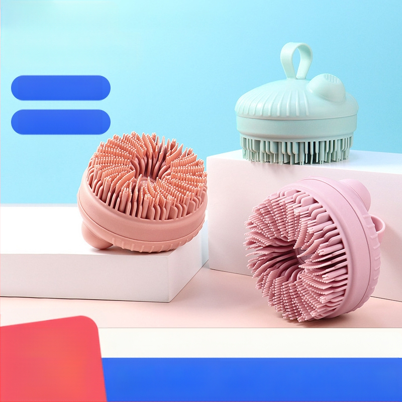 Dušo šepetėlis / masažo šepetėlis – silikonas, daugiafunkcinis, pritaikymas galimas, privataus ženklo galimybė, dėžutė 100 vnt., išleidimas žiemą 2024