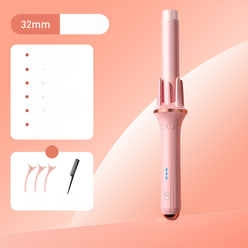 Αυτόματη συσκευή για μπούκλες και ισιώματα μαλλιών με τουρμαλινική κεραμική θέρμανση, 35W, 110–220V AC, 3 ρυθμίσεις θερμοκρασίας