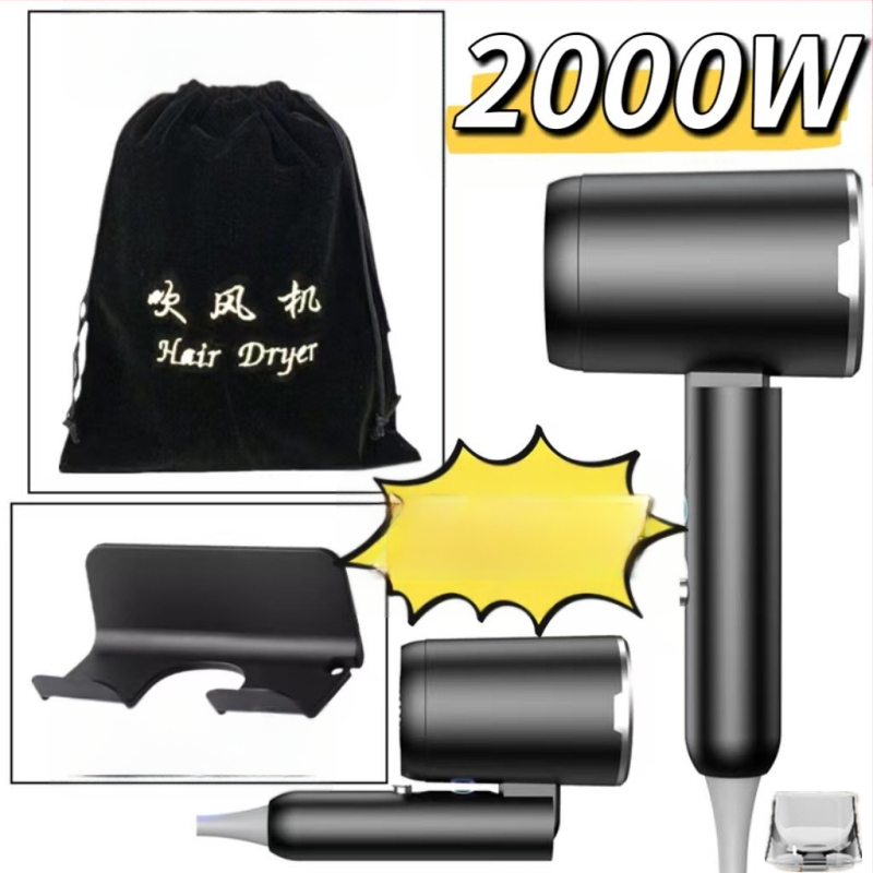 Сгъваем сешоар 2000W със студен и горещ въздух, 3 скорости, 220V