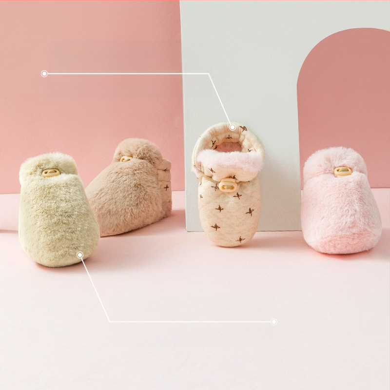 Mažylių bateliai pirmiesiems žingsniams su animaciniu dizainu (12–36 mėn; viršus iš medvilnės; fleece įdėklas; minkšta padas; ruduo–žiema)