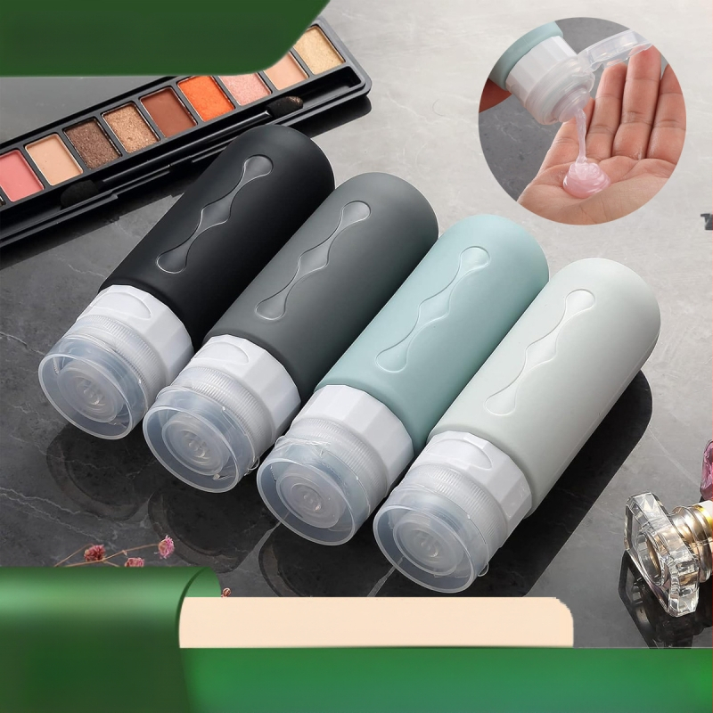 Nyson szilikon sampon és tusfürdő üveg — öntött forma, PVC cipzáras csomagolás