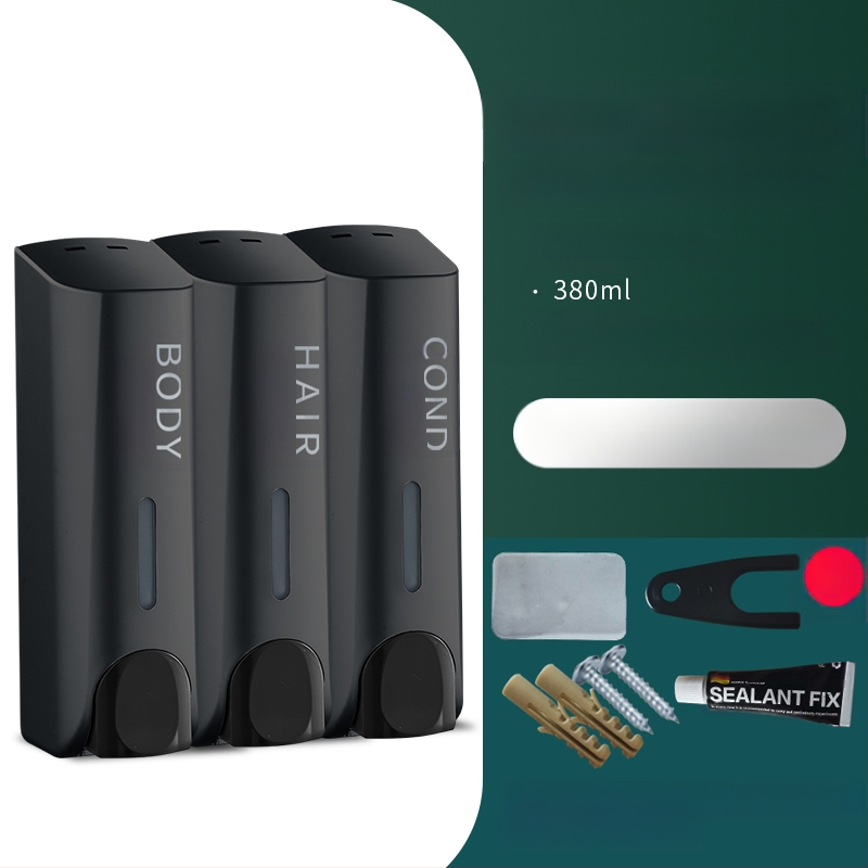 Trijų galvučių sieninis sensorinis muilo dozatorius, plastikinis korpusas, CE sertifikatas, prekės ženklas QITA