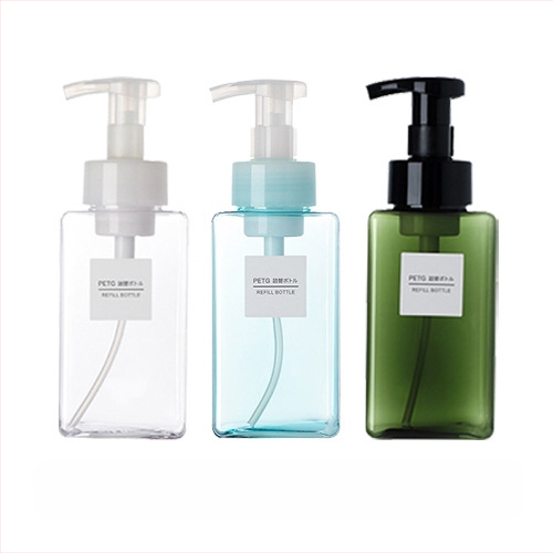 Nyomógombos habpumpás flakon arctisztítóhoz, kézfertőtlenítőhöz és samponhoz