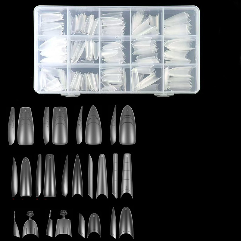 Nagų lipdukai – ultra ploni, be siūlių, prancūziškas stilius, ovali forma, skaidrūs