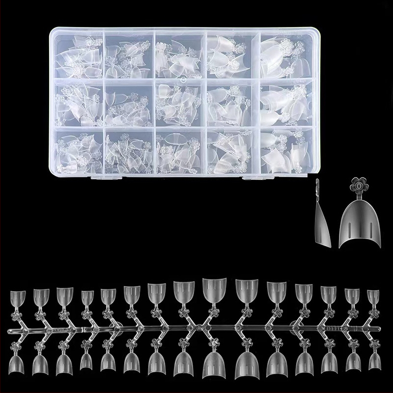 Nagų lipdukai – ultra ploni, be siūlių, prancūziškas stilius, ovali forma, skaidrūs