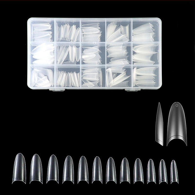 Nagų lipdukai – ultra ploni, be siūlių, prancūziškas stilius, ovali forma, skaidrūs