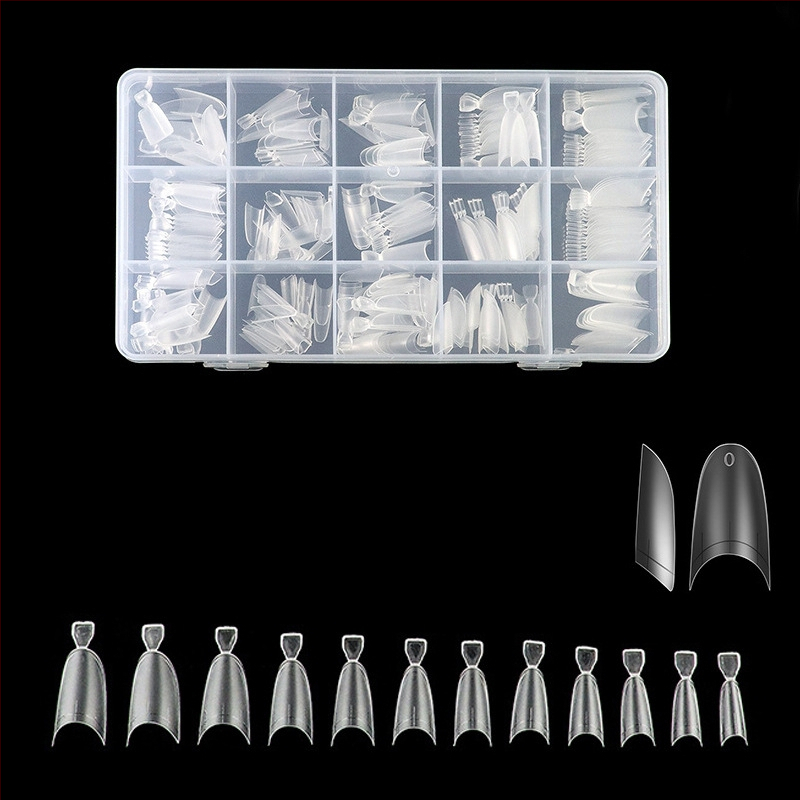 Nagų lipdukai – ultra ploni, be siūlių, prancūziškas stilius, ovali forma, skaidrūs