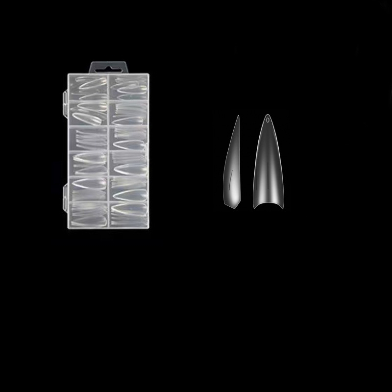 Nagų lipdukai – ultra ploni, be siūlių, prancūziškas stilius, ovali forma, skaidrūs