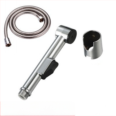 ABS plasto rankinis tualeto purkštuvas su žarnos komplektu, modelis HU-887, slėgio funkcija, rankinis prijungimas, veikimo temperatūra 80°C