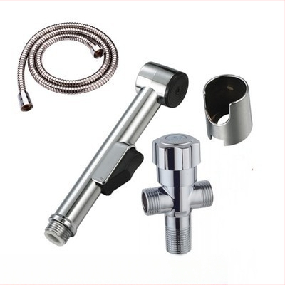 ABS plasto rankinis tualeto purkštuvas su žarnos komplektu, modelis HU-887, slėgio funkcija, rankinis prijungimas, veikimo temperatūra 80°C