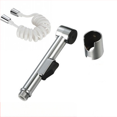 ABS plasto rankinis tualeto purkštuvas su žarnos komplektu, modelis HU-887, slėgio funkcija, rankinis prijungimas, veikimo temperatūra 80°C