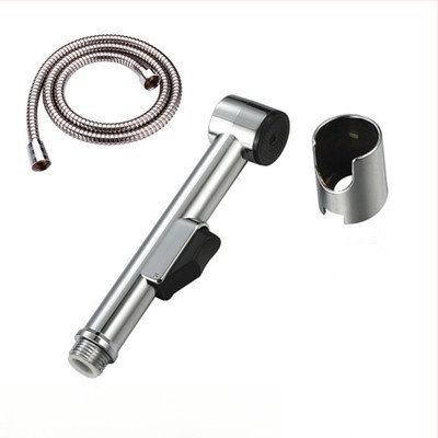 ABS plasto rankinis tualeto purkštuvas su žarnos komplektu, modelis HU-887, slėgio funkcija, rankinis prijungimas, veikimo temperatūra 80°C