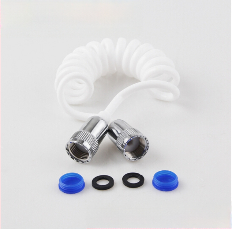 ABS plasto rankinis tualeto purkštuvas su žarnos komplektu, modelis HU-887, slėgio funkcija, rankinis prijungimas, veikimo temperatūra 80°C