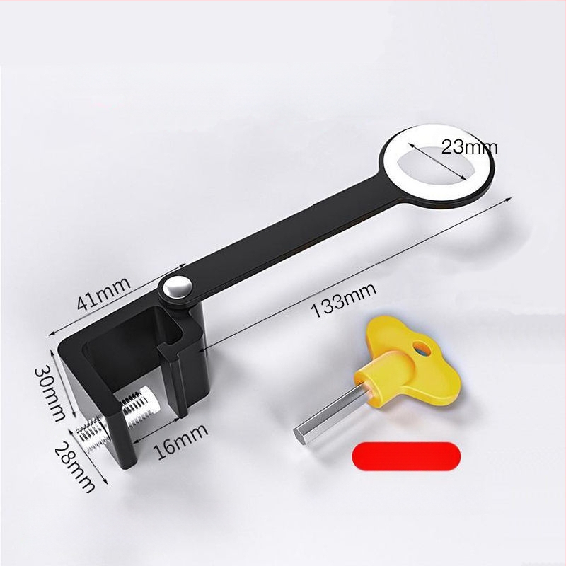 Прозоречен заключващ механизъм за безопасност, без пробиви, защита за деца, от алуминиева сплав и пластмаса, за външни прозорци, марка Deyibao