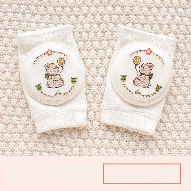 Παιδική προστασία γονάτου με διαπνέουσα δικτυωτή ύφανση και κέντημα, ελαστικό βαμβακερό ύφασμα, κατάλληλη για ράψιμο/κίνηση στην ύπαιθρο (1–3 ετών)