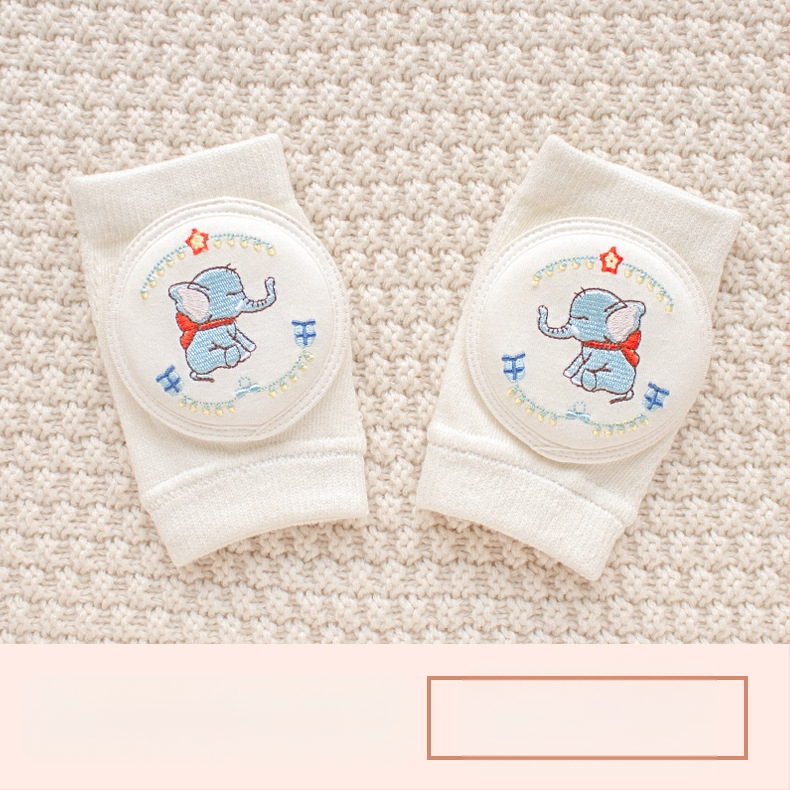 Παιδική προστασία γονάτου με διαπνέουσα δικτυωτή ύφανση και κέντημα, ελαστικό βαμβακερό ύφασμα, κατάλληλη για ράψιμο/κίνηση στην ύπαιθρο (1–3 ετών)