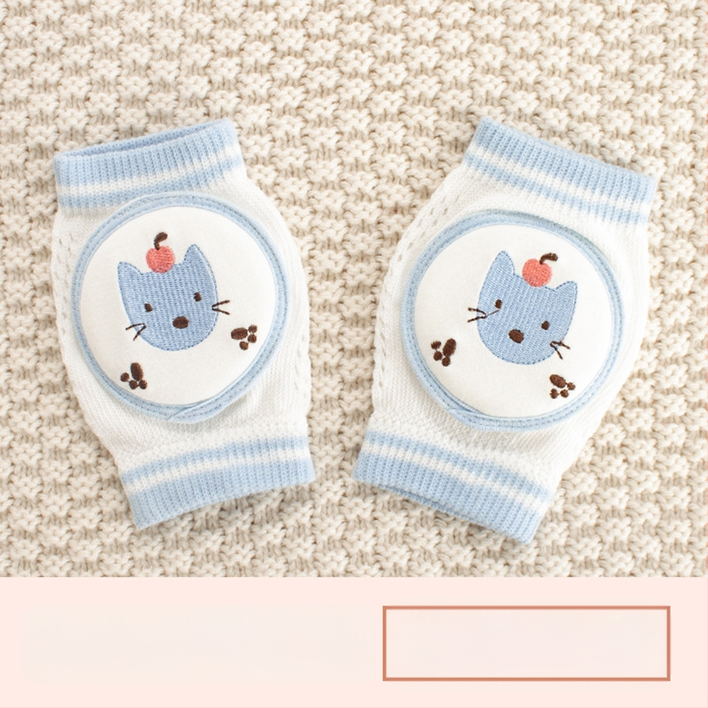 Παιδική προστασία γονάτου με διαπνέουσα δικτυωτή ύφανση και κέντημα, ελαστικό βαμβακερό ύφασμα, κατάλληλη για ράψιμο/κίνηση στην ύπαιθρο (1–3 ετών)