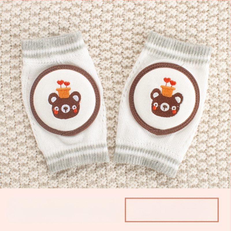 Παιδική προστασία γονάτου με διαπνέουσα δικτυωτή ύφανση και κέντημα, ελαστικό βαμβακερό ύφασμα, κατάλληλη για ράψιμο/κίνηση στην ύπαιθρο (1–3 ετών)