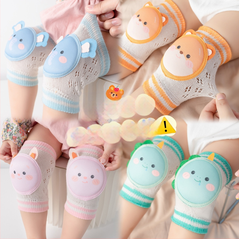 Παιδικά προστατευτικά γόνατων και αγκών για νεογνά – θερινά ελαφριά, Κατηγορία Α, για μάθηση περπατήματος, αναπνεύσιμο βαμβάκι