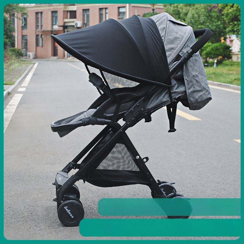 Vežimėlio skėtis Belshu, Lycra, ilgas saulės apsaugos dizainas