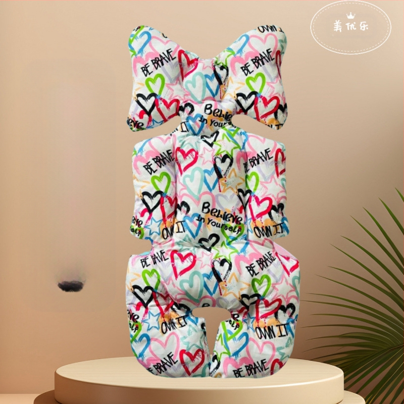 Debeli pamukasti jastučić za sjedalo kolica, Korejskog stila, univerzalan za sve sezone, za bebe 0–3 godine