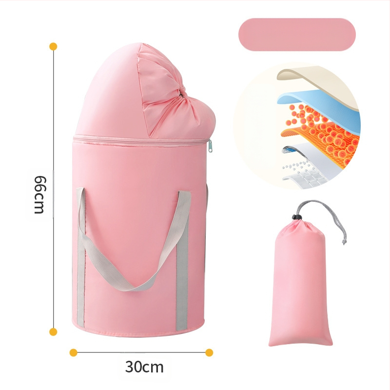 Beisi φορητός κάδος μπάνιου για τα πόδια – διπλός σχεδιασμός, πτυσσόμενος, ανυψωμένες πλευρές, Twill 210d υλικό, για βύθισμα ποδιών ενηλίκων