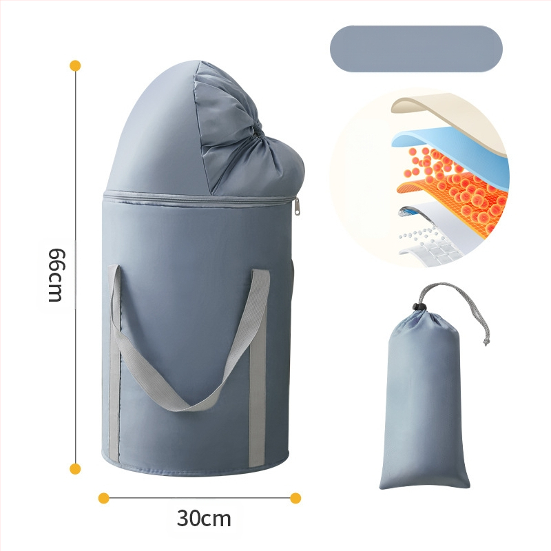 Beisi φορητός κάδος μπάνιου για τα πόδια – διπλός σχεδιασμός, πτυσσόμενος, ανυψωμένες πλευρές, Twill 210d υλικό, για βύθισμα ποδιών ενηλίκων