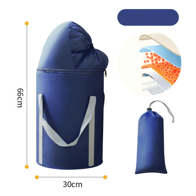 Beisi φορητός κάδος μπάνιου για τα πόδια – διπλός σχεδιασμός, πτυσσόμενος, ανυψωμένες πλευρές, Twill 210d υλικό, για βύθισμα ποδιών ενηλίκων