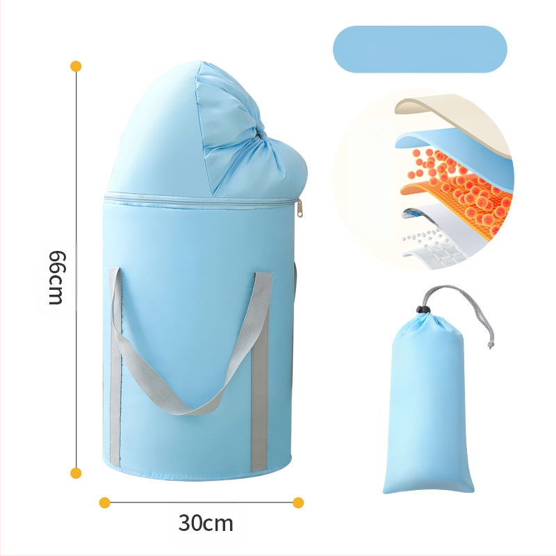 Beisi φορητός κάδος μπάνιου για τα πόδια – διπλός σχεδιασμός, πτυσσόμενος, ανυψωμένες πλευρές, Twill 210d υλικό, για βύθισμα ποδιών ενηλίκων