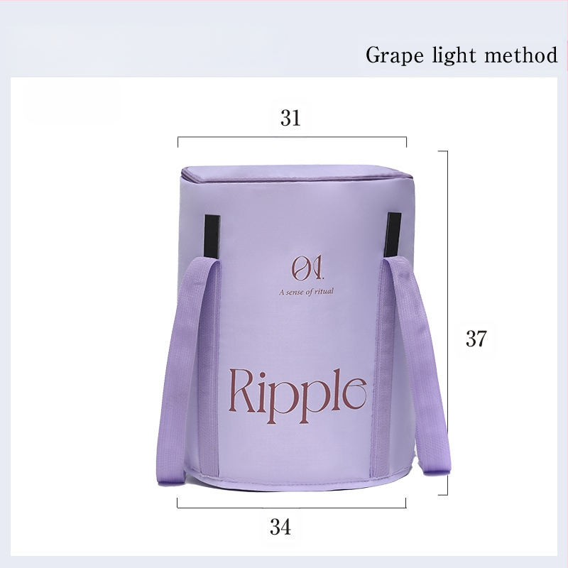 Θερμομονωμένη αναδιπλούμενη μπανιέρα ποδιών, νάιλον ύφασμα, σταθερή θερμοκρασία, φορητή, βαθιά χωρητικότητα