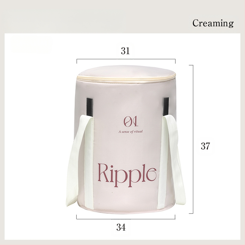 Θερμομονωμένη αναδιπλούμενη μπανιέρα ποδιών, νάιλον ύφασμα, σταθερή θερμοκρασία, φορητή, βαθιά χωρητικότητα