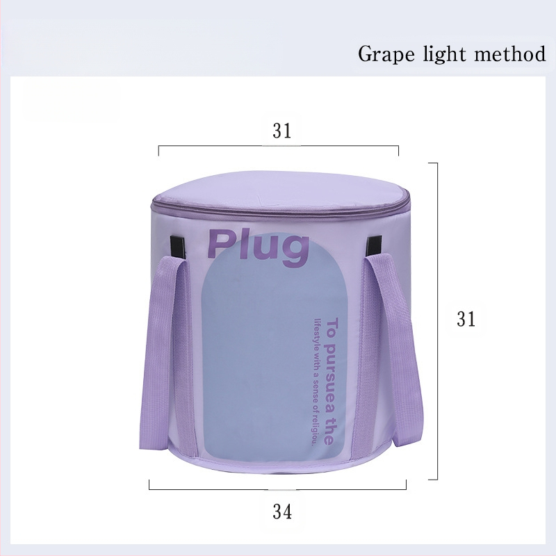 Θερμομονωμένη αναδιπλούμενη μπανιέρα ποδιών, νάιλον ύφασμα, σταθερή θερμοκρασία, φορητή, βαθιά χωρητικότητα