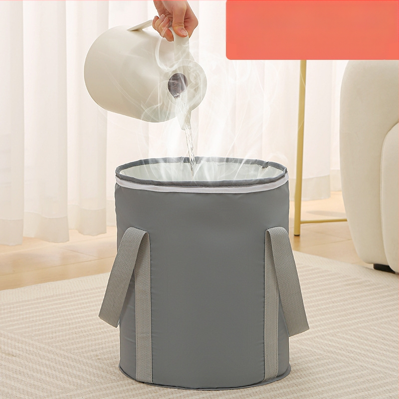 Διπλούμενο λουτρό ποδιών από Twill για ποδόλουτρο, φορητή πενταεπίπεδη κατασκευή, μάρκα Tide