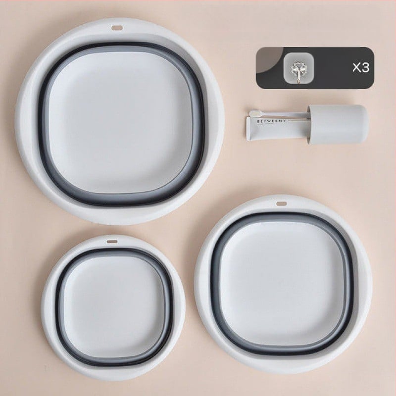 Sklopiva udubljena umivaonica za dom i putovanja – prenosna, od netkanog materijala