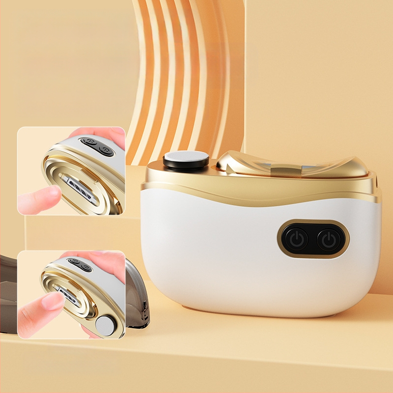 Dvi funkcijų elektrinis nagų poliravimo – namų naudojimui, ABS + nerūdijantis plienas, matmenys 8.8 x 7.2 cm, svoris 120 g, 400 mAh baterija