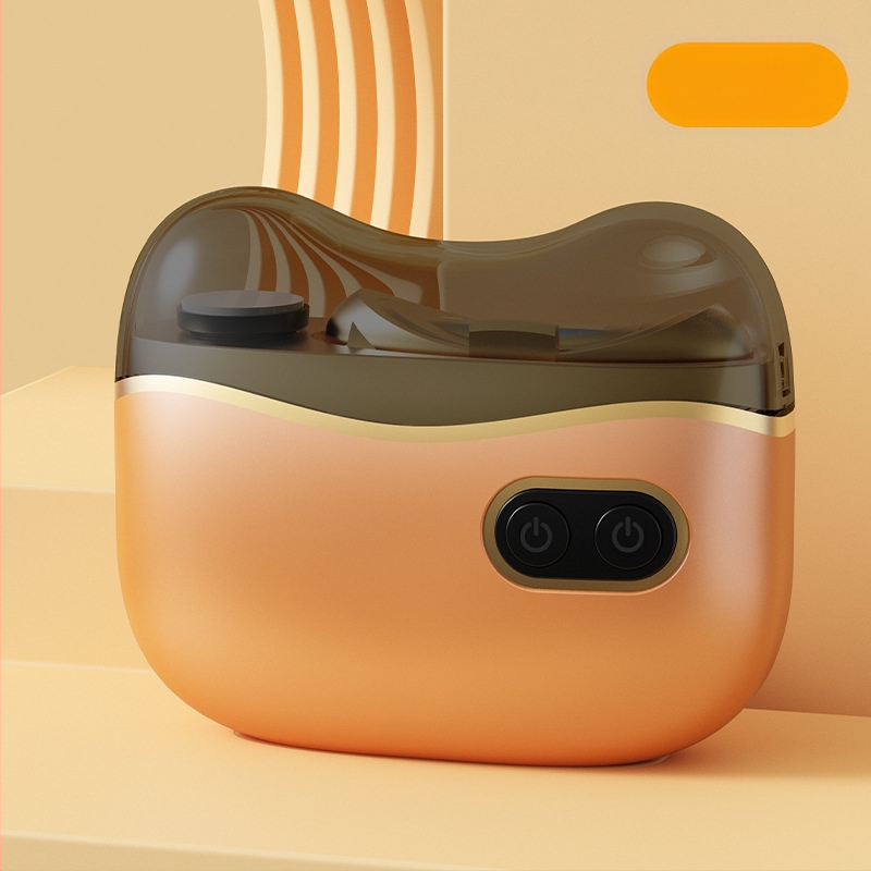 Dvi funkcijų elektrinis nagų poliravimo – namų naudojimui, ABS + nerūdijantis plienas, matmenys 8.8 x 7.2 cm, svoris 120 g, 400 mAh baterija