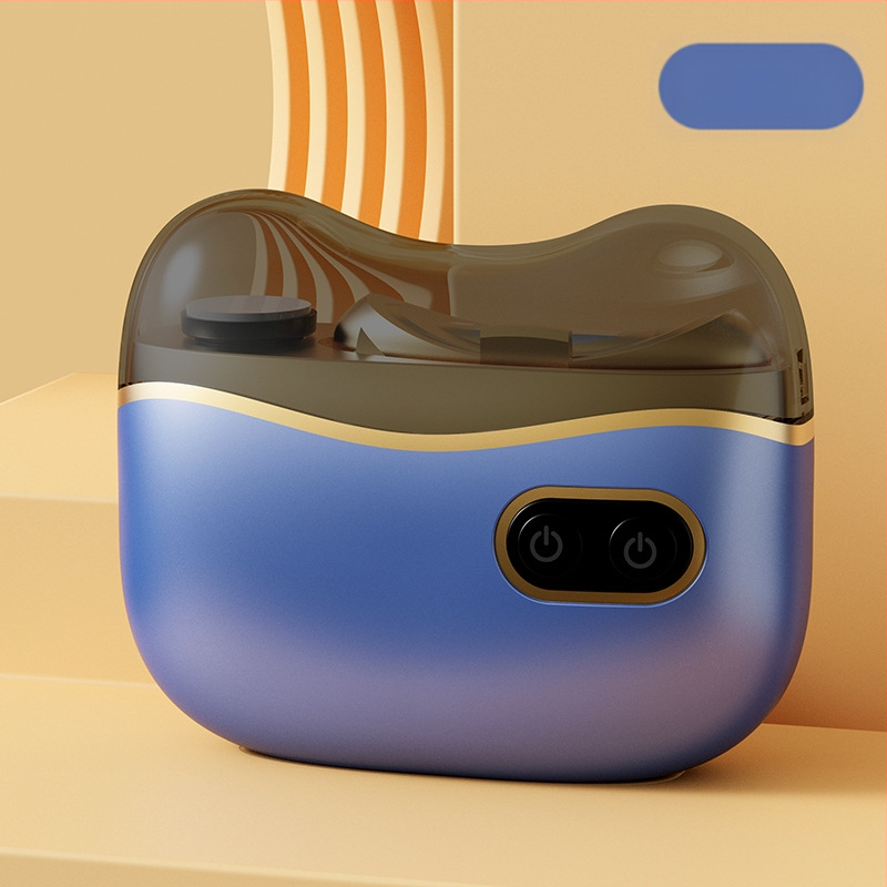 Dvi funkcijų elektrinis nagų poliravimo – namų naudojimui, ABS + nerūdijantis plienas, matmenys 8.8 x 7.2 cm, svoris 120 g, 400 mAh baterija