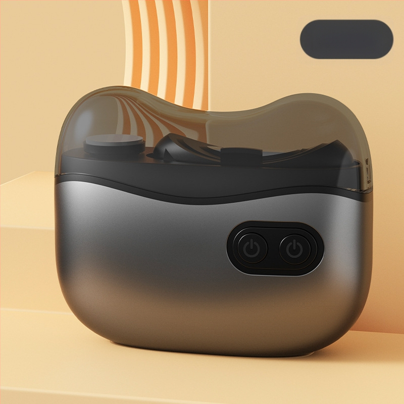 Dvi funkcijų elektrinis nagų poliravimo – namų naudojimui, ABS + nerūdijantis plienas, matmenys 8.8 x 7.2 cm, svoris 120 g, 400 mAh baterija