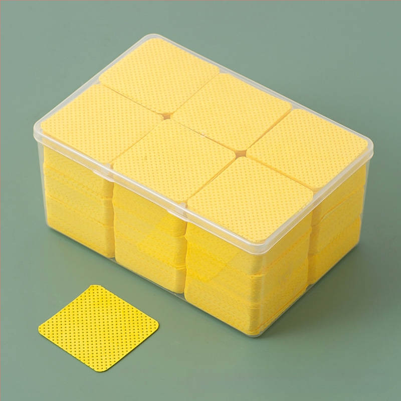 Valymo medvilniniai lakštai nagų valymui, didelė dėžutė, 1080 vienetų