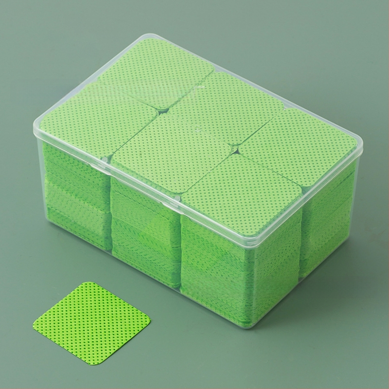 Valymo medvilniniai lakštai nagų valymui, didelė dėžutė, 1080 vienetų