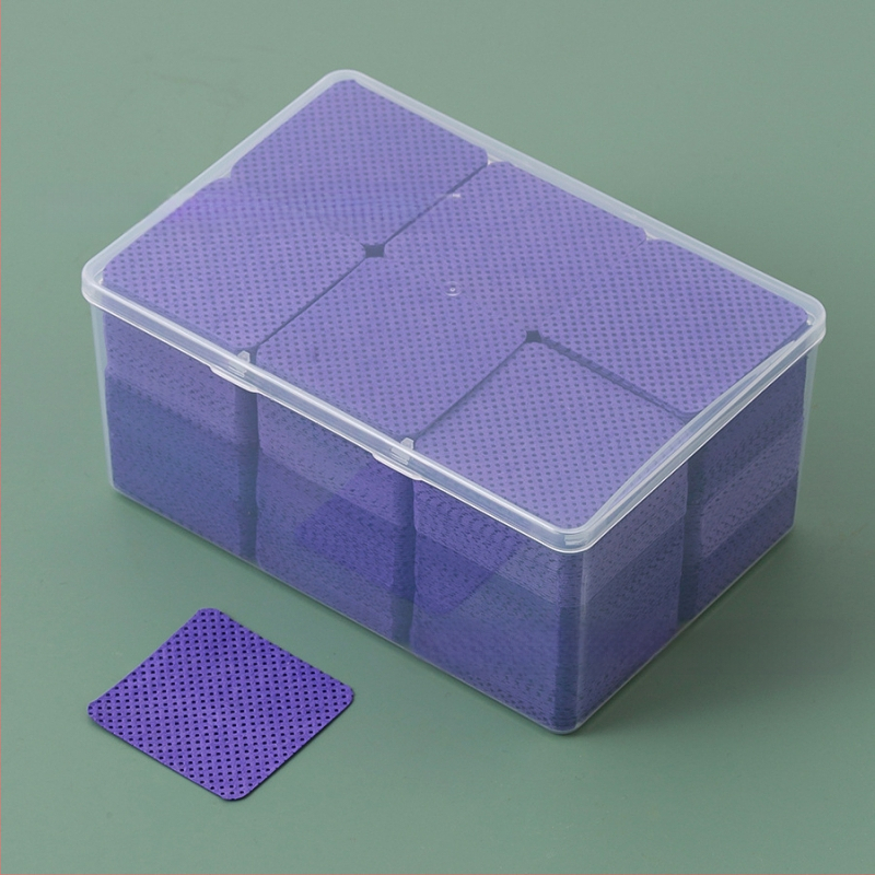 Valymo medvilniniai lakštai nagų valymui, didelė dėžutė, 1080 vienetų